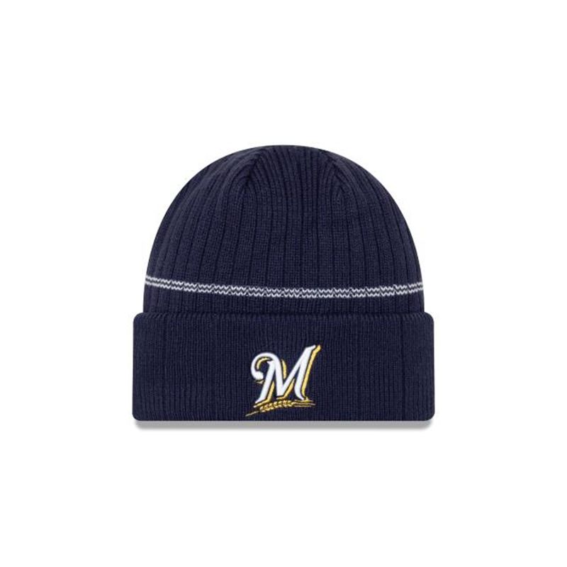 MLB Milwaukee Brewers Sport Knit (UPF7267) - Blue New Era Beanies